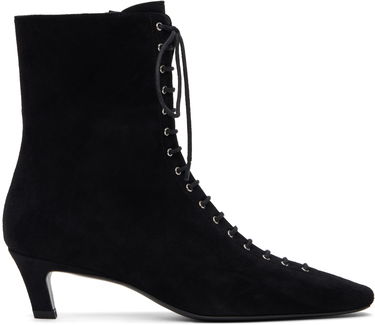 Doplnky TOTEME TOTEME Suede Lace-Up Ankle Boots Čierna | 252-WAS0209-LE0012, 0