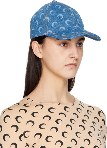 Šiltovka Marine Serre Marine Serre Moon Denim Baseball Cap Modrá | UHG048A CDEN0002, 1
