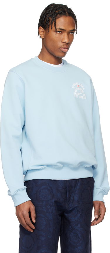 Mikina Casablanca Casablanca Looking At The Beauty Of The World Sweatshirt Modrá | MS25-JTP-293-03, 2