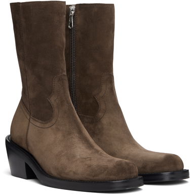 Tenisky a topánky Dries Van Noten Dries Van Noten Suede Boots Hnedá | 252-021706-106, 3