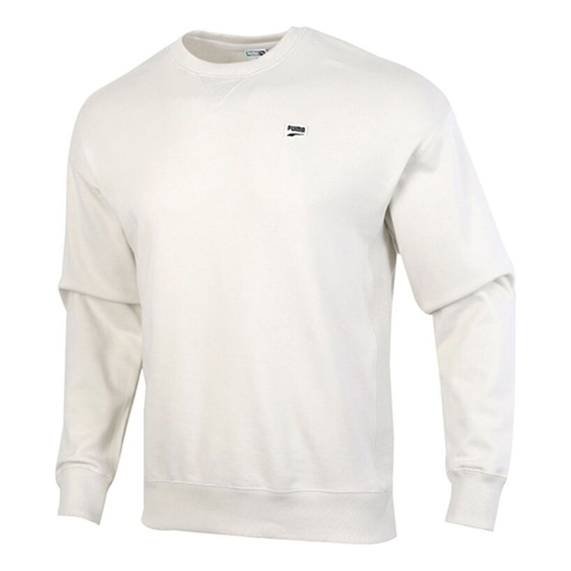 Sveter Puma Downtown Crew Pullover Biela | 599173-05