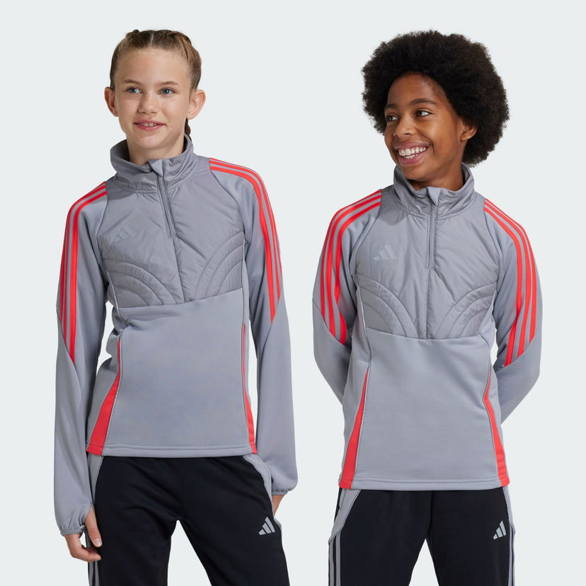 Bunda adidas Performance Tiro 24 Winterized Quarter-Zip Top Šedá | IY0135