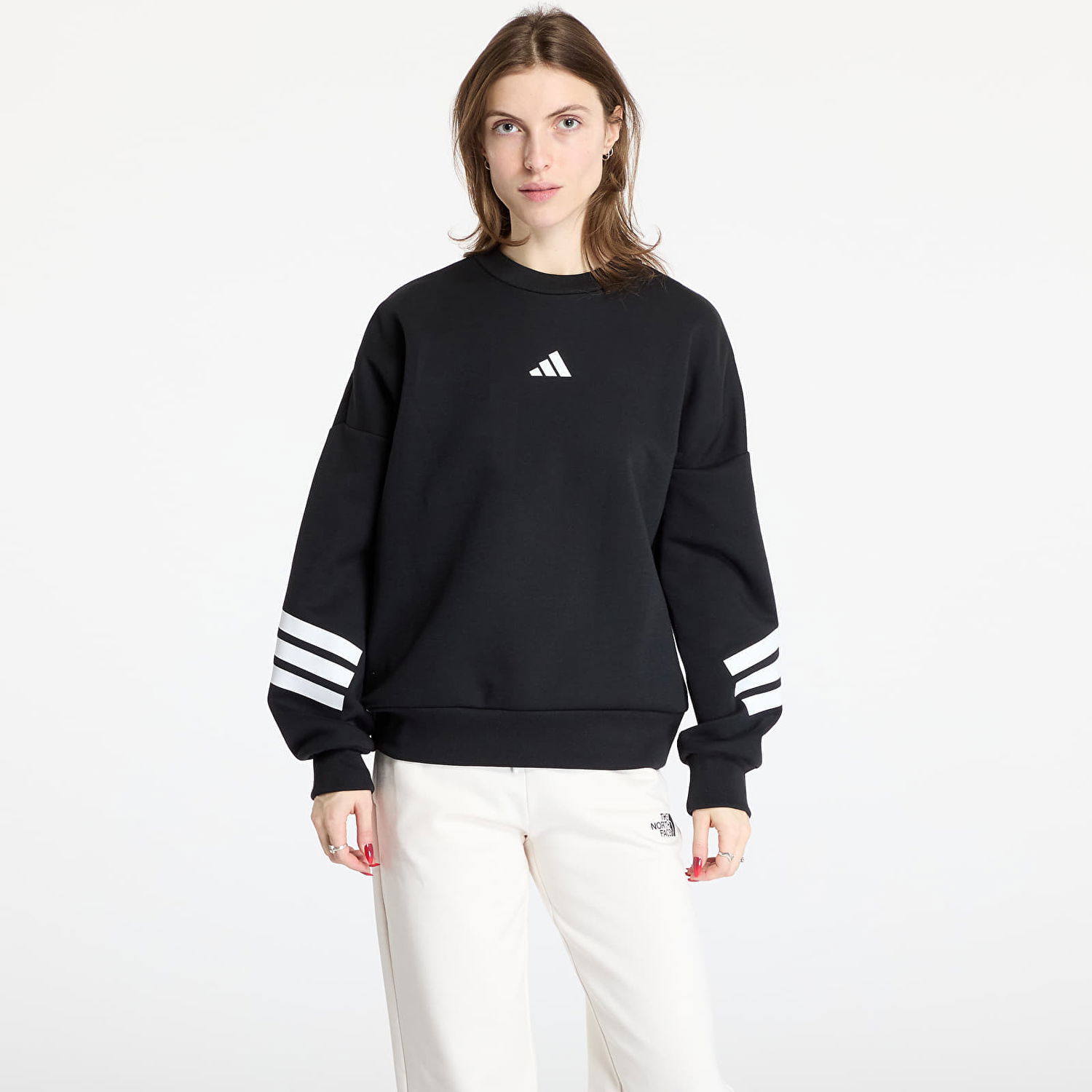 Mikina adidas Originals Future Icons Three Stripes Sweatshirt Čierna | JE0203, 0