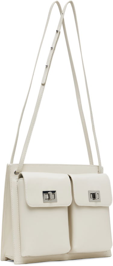 Taška cez rameno BY FAR Double Pocket Shoulder Bag Biela | MWBSB024LL002WH020PL, 1