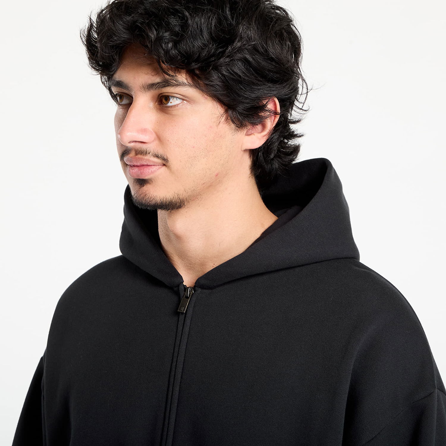 Mikina Fear of God Fear of God Essentials Classic Full Zip Hoodie Čierna | 192SP254780F-861, 1