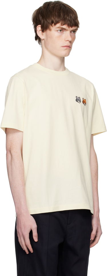 Tričko MAISON KITSUNÉ Maison Kitsuné Double Fox Head Comfort T-Shirt Čierna | OM011CFKJ0118, 4