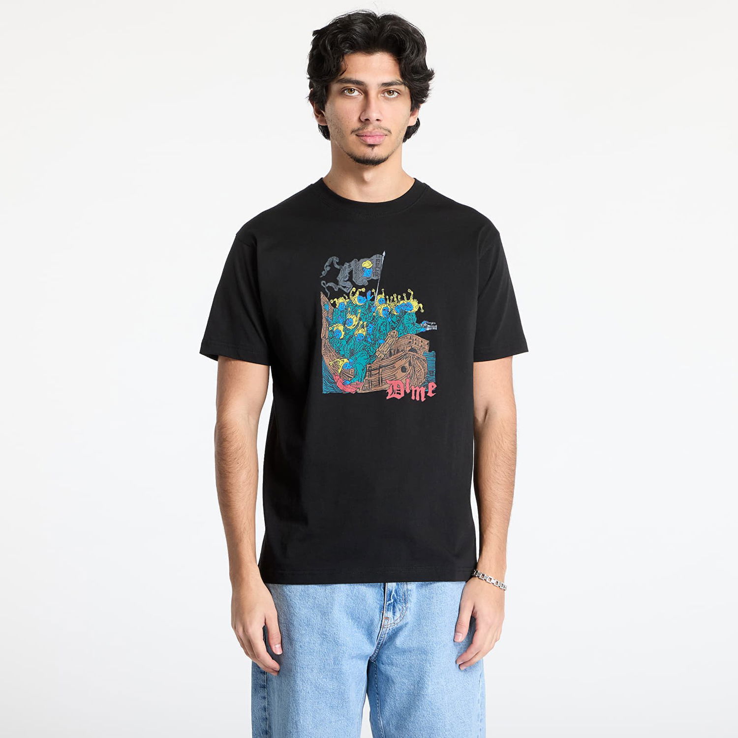 Tričko Dime DIME Folly T-Shirt Čierna | DIMEHO2463BLK, 0