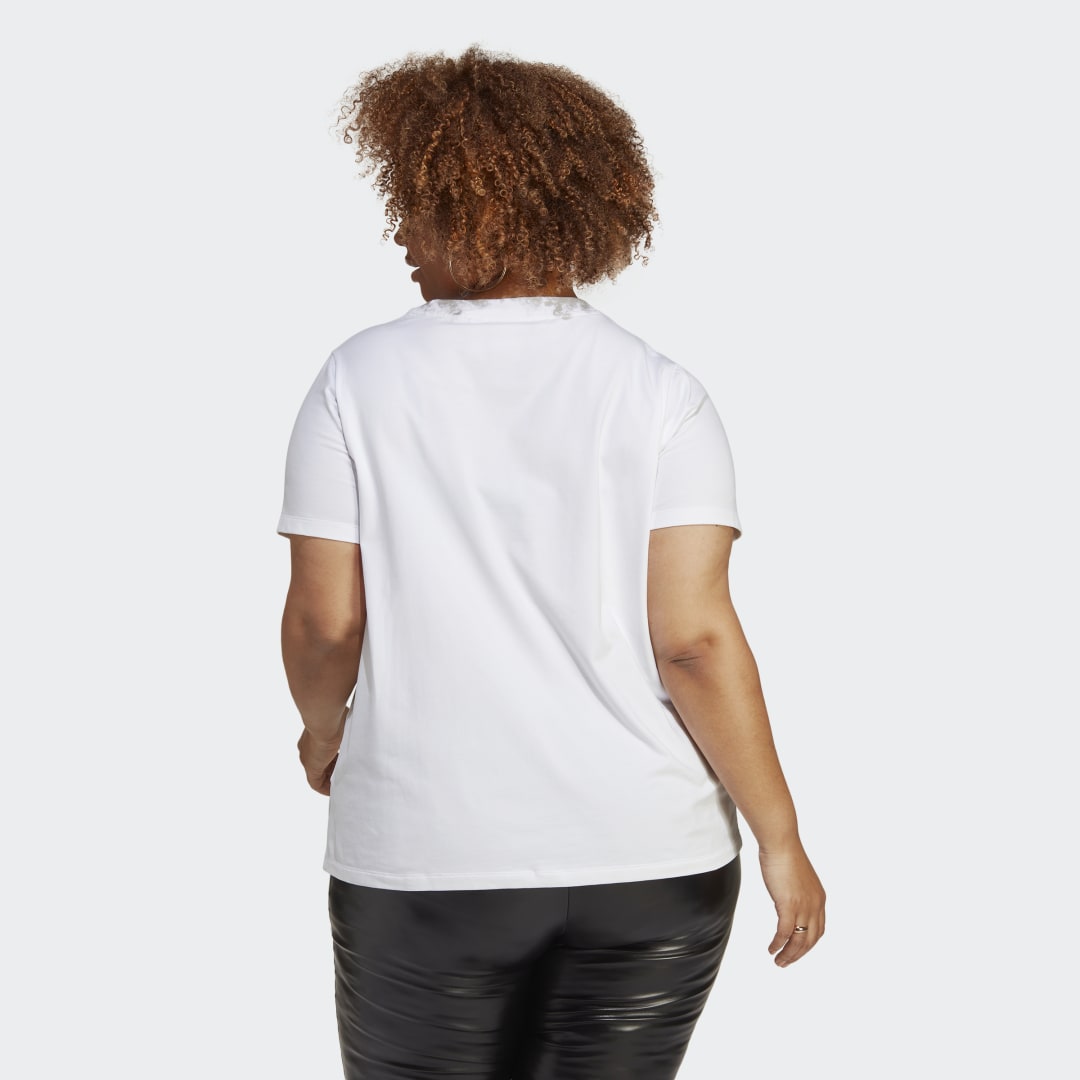 Tričko adidas Originals Adicolor Classics Trefoil Tee (plus size) Biela | HY8346, 1