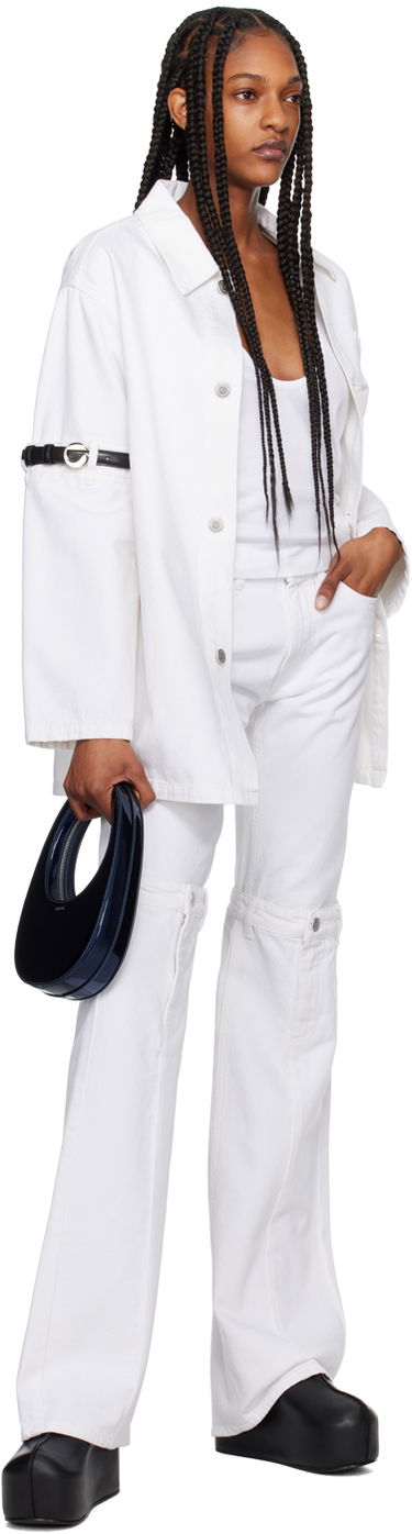 Džínsy Coperni Open Knee Jeans Biela | COPP55251, 3