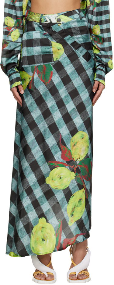 Sukňa Ottolinger Ottolinger Lemon Gingham Maxi Skirt Rôznofarebný | 1100904, 0