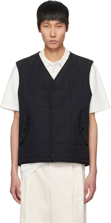 Vesta BOSS Hugo Stacked Logo Nylon Vest Čierna | 50530750, 0