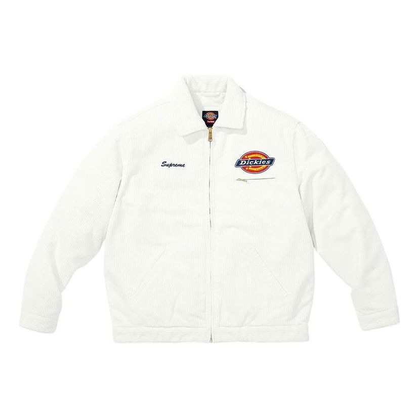 Bunda Supreme Corduroy Work Jacket Biela | SUP-FW22-712