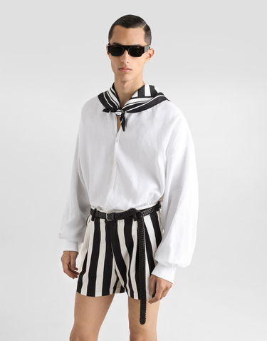 Košeľa Dolce & Gabbana Dolce & Gabbana Long-Sleeved Shirt with Pussy-Bow Biela | G5MZ3TFU4JBW0800, 3