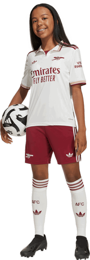 Šortky adidas Originals Arsenal 3rd Shorts 2025/26 Kids Červená | ji9540, 5