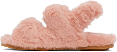 Doplnky Max Mara Max Mara Teddy Fur Double Strap Sandals Ružová | 2345260537600 MM10501, 2
