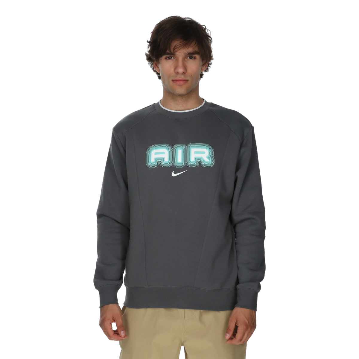 Mikina Nike Men's Air Crew Sweatshirt Šedá | HM0177-068, 0