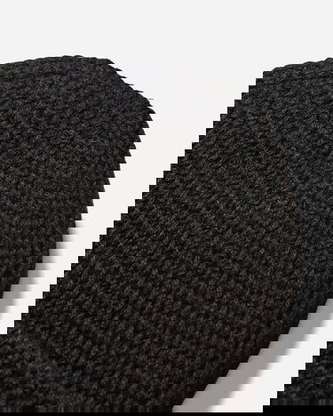 Kulicha visvim Ribbed Knit Wool Beanie with Text Label Čierna | 0125203003010 1, 5