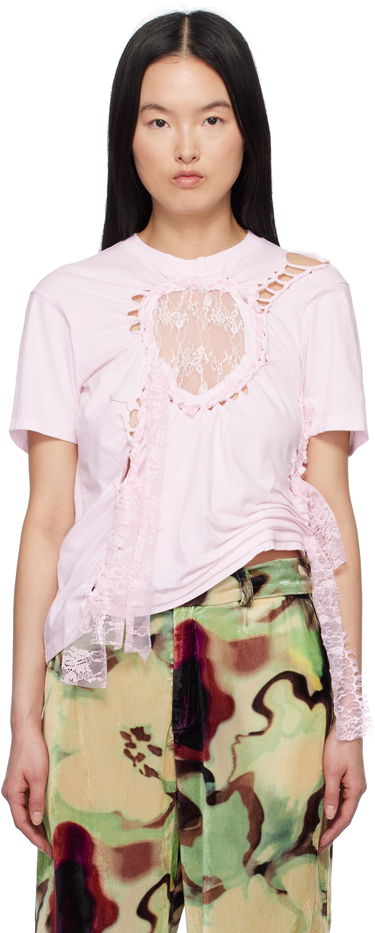 Tričko Collina Strada Collina Strada Lace Heart Nash T-Shirt Ružová | XX3051, 0