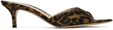 Doplnky Gianvito Rossi Gianvito Rossi Elle 55 Suede Leopard Print Mules Hnedá | G15110.55RIC.CMD, 0