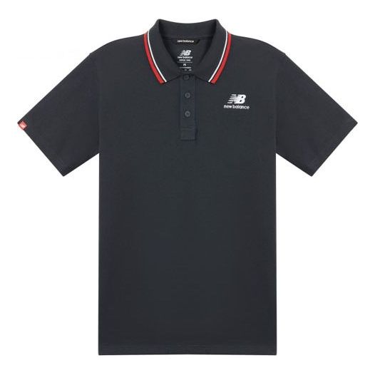 Polo tričko New Balance Classic Short Sleeve Polo Navy | AMT01983-ECL