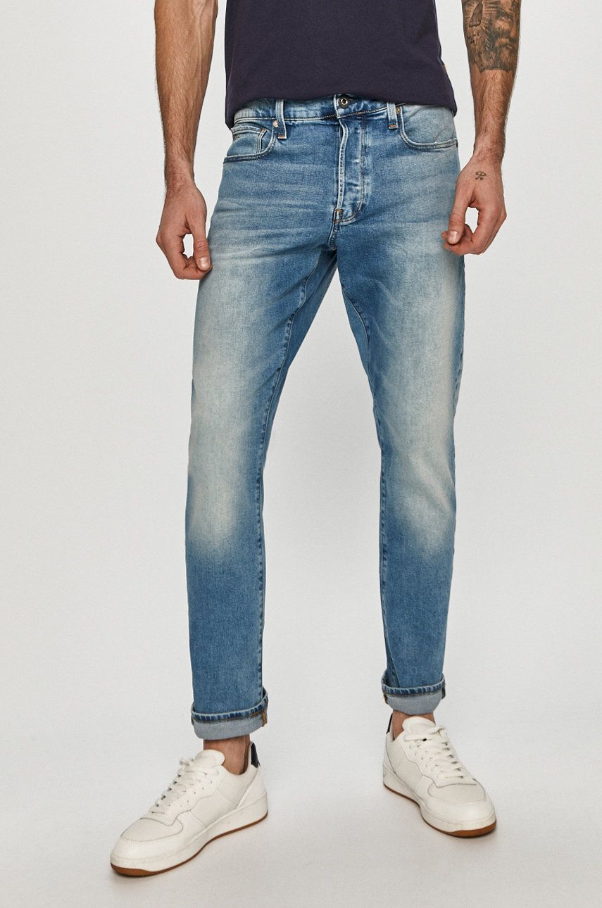 Džínsy G-Star Raw 3301 Regular Tapered Jeans Modrá | 51003.C052, 0