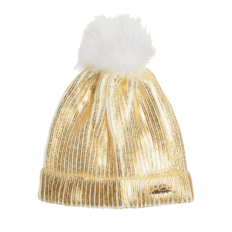 Kulicha Ellesse Ellesse Katy Beanie with Faux Fur Pompom Metalická | ELC193200-10, 0
