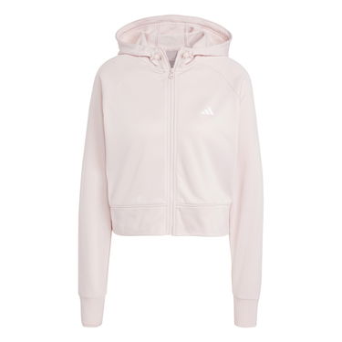 Mikina adidas Performance Cropped Full-Zip Hoodie Ružová | IX5067, 0