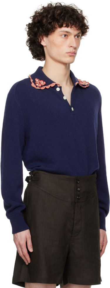 Sveter Bode Bode Rookie Polo Navy | MRS25KT016, 4