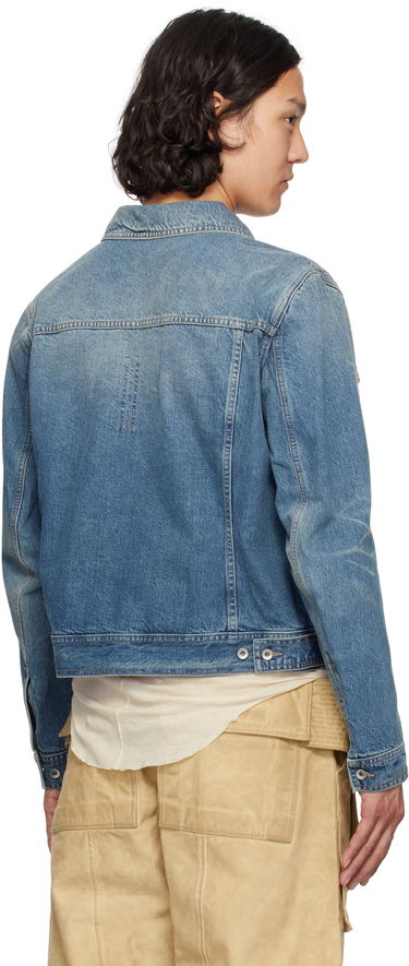 Bunda Rick Owens Rick Owens DRKSHDW Hollywood Trucker Denim Jacket Modrá | DU01E3751 DWB, 2