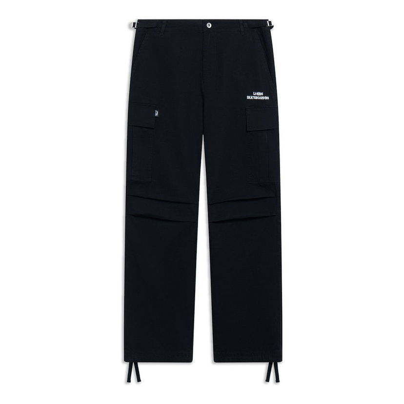 Cargo nohavice Li-Ning Skateboarding Graphic Loose Fit Cargo Pants Čierna | AKXT047-2