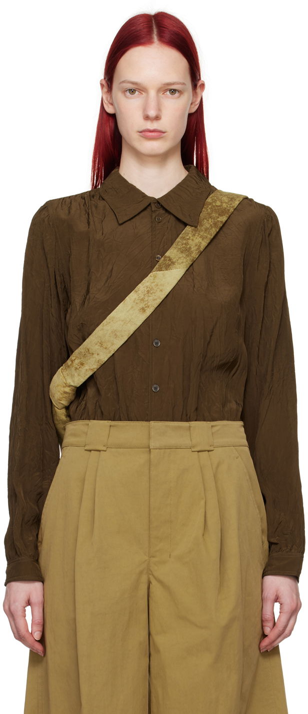 Lemaire Gathered Long Sleeve Blouse