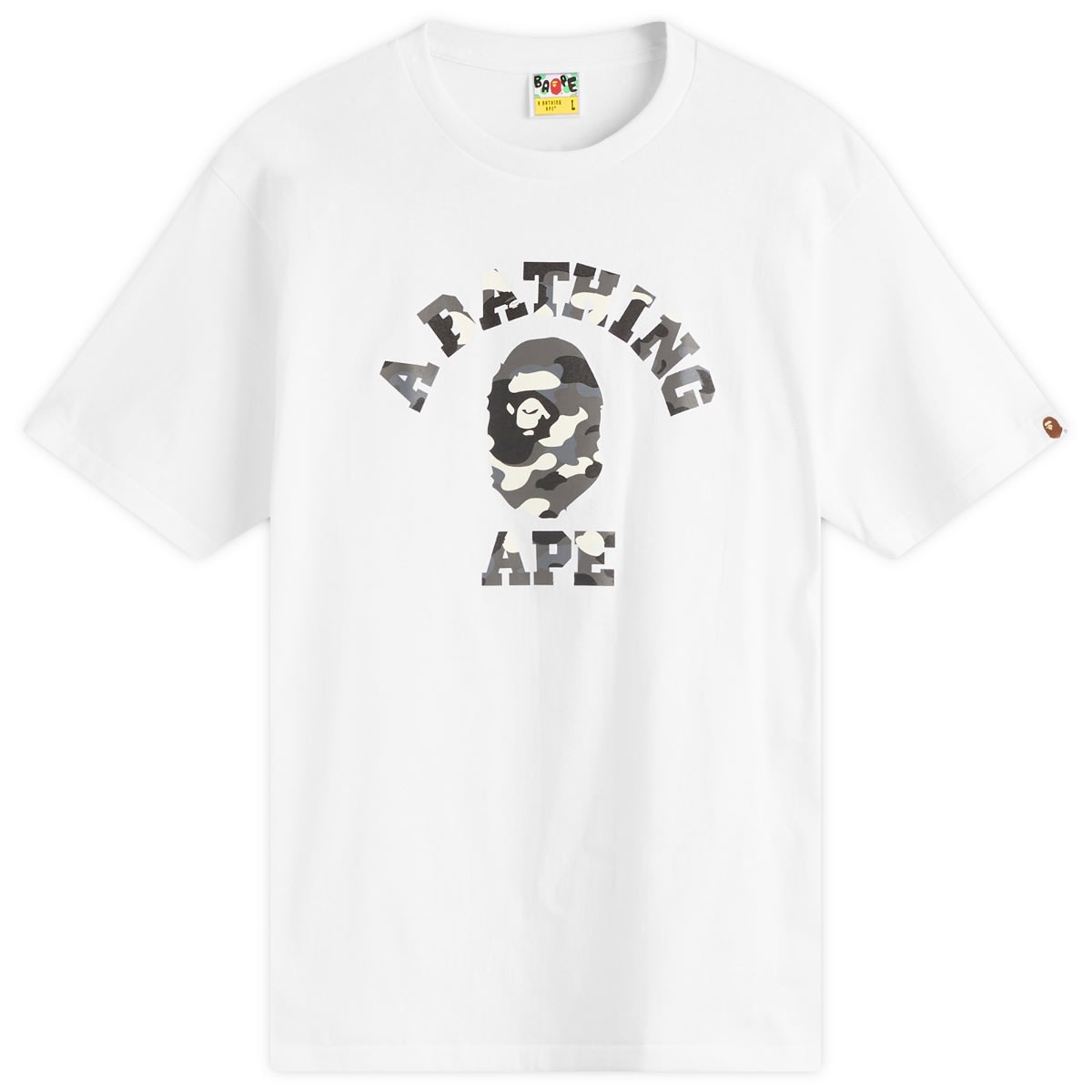 Tričko BAPE City Camo College T-Shirt Biela | 001TEL801026M-WHT, 1