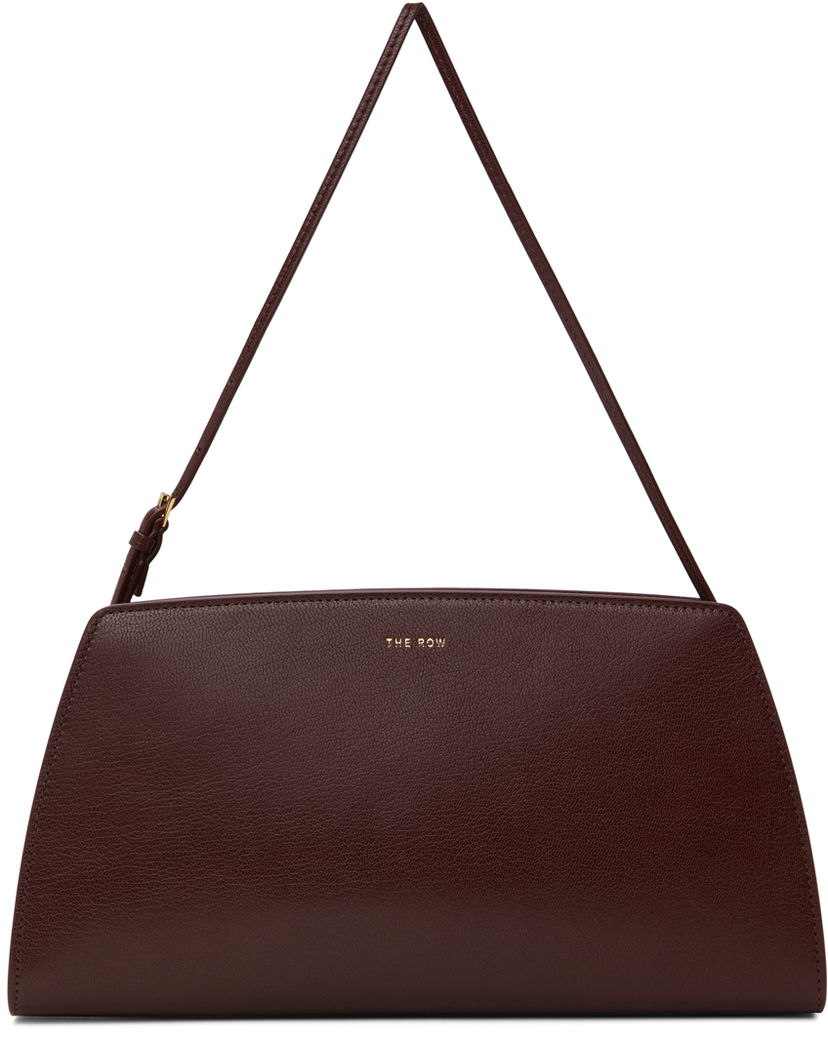 Taška cez rameno The Row Burgundy Dalia Baguette Bag Vínová | W1563-L39