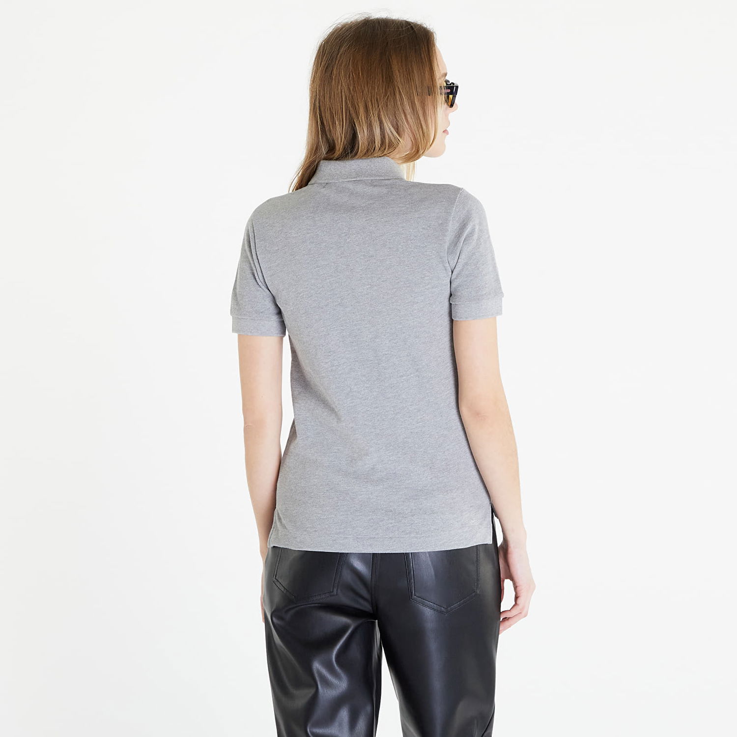 Tričko Comme des Garçons PLAY Heart Logo Polo Short Sleeve Tee Šedá | AZT077 Grey, 1