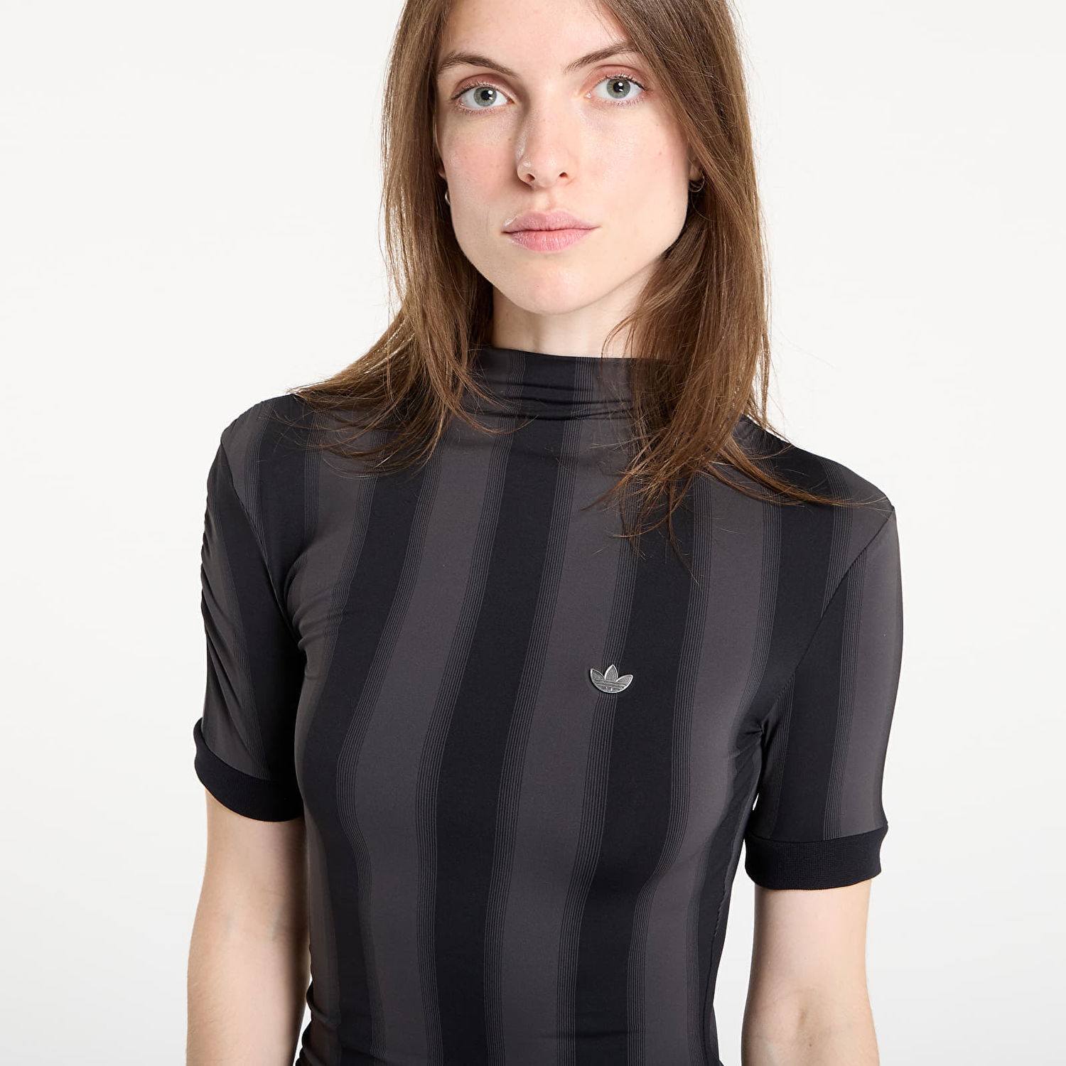 Šaty adidas Performance Fitted Short Sleeve Dress Čierna | JW7315, 1