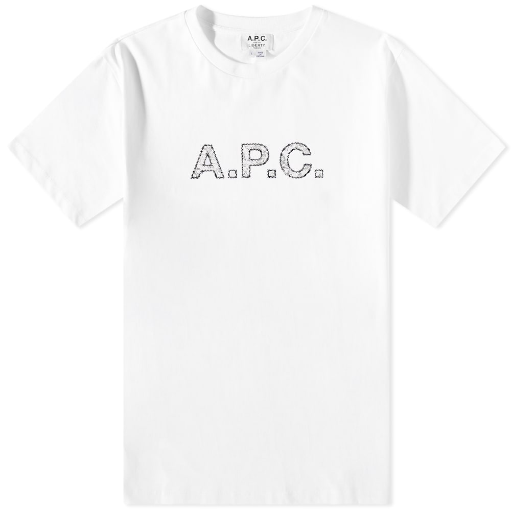 Tričko A.P.C. Liberty x Dragon Logo Tee Biela | COFDW-H26255-AAB, 0