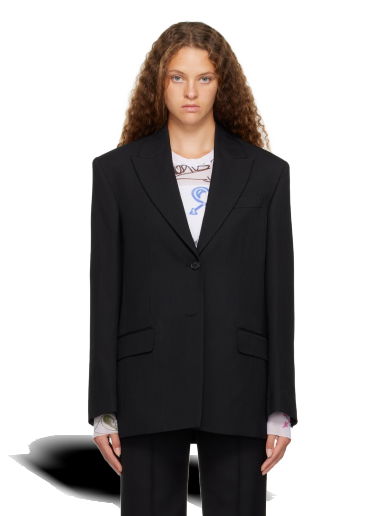 Kabáty Acne Studios Peaked Lapel Blazer Čierna | AH0252-