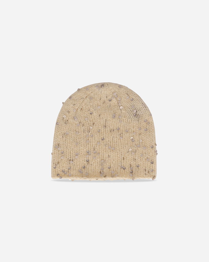 Kulicha UNDERCOVER Angora Knit Beanie with Sequins Béžová | UP2E1H01 6