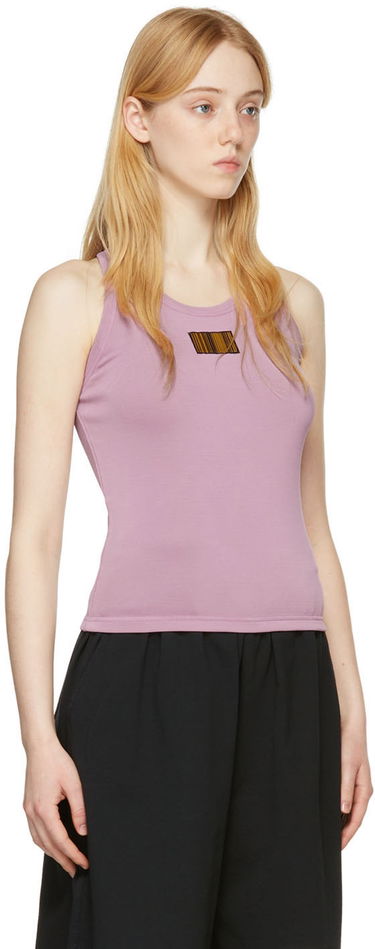Tielko VETEMENTS VTMNTS Barcode Tank Top Fialová | VL12TR840L, 1