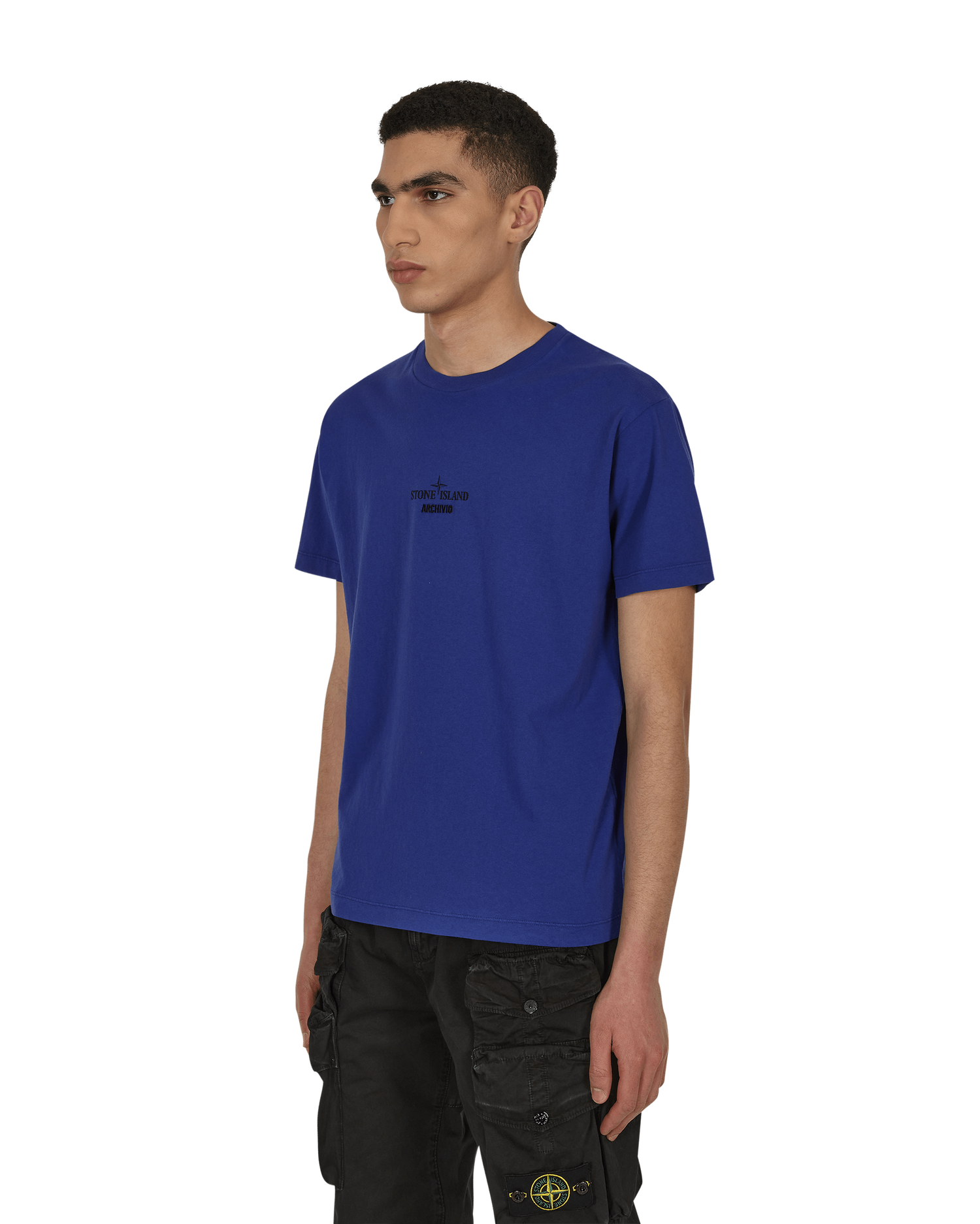 Tričko Stone Island Archivio Garment Dyed T-Shirt Blue Modrá | 76152NS91 V0022, 1