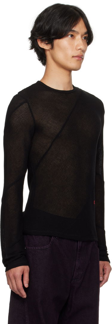 Tričko Eckhaus Latta Eckhaus Latta Spiral Long Sleeve T-Shirt Čierna | 1107-EL-PF25-J, 1