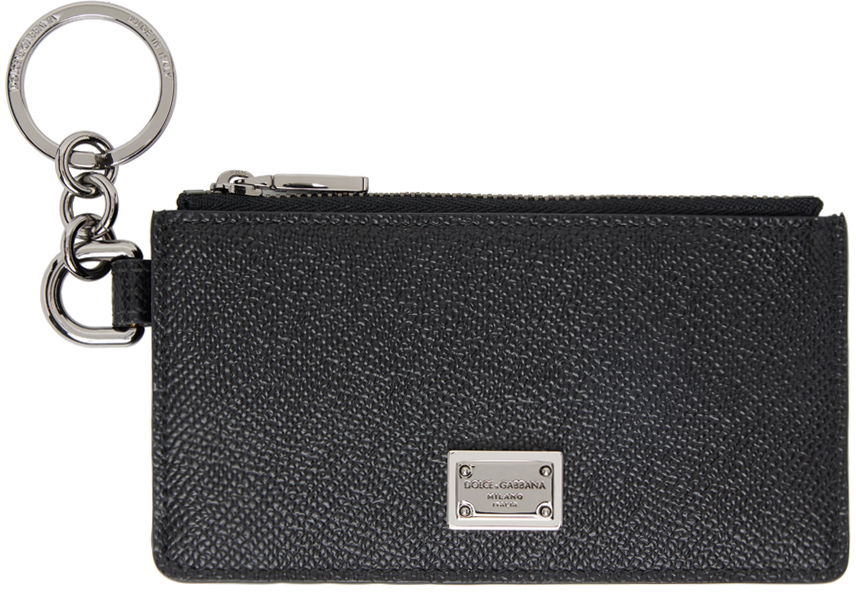 Peňaženka Dolce & Gabbana Black Logo Plaque Card Holder Čierna | BP2524AG219, 0
