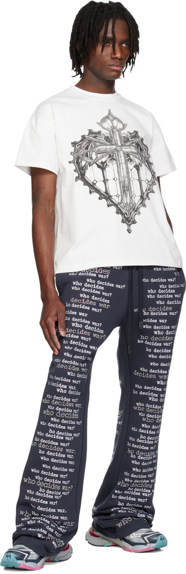 Tričko Who Decides War Who Decides War Sacred Heart Graphic Short Sleeve T-Shirt Biela | 1110480001SS25, 3