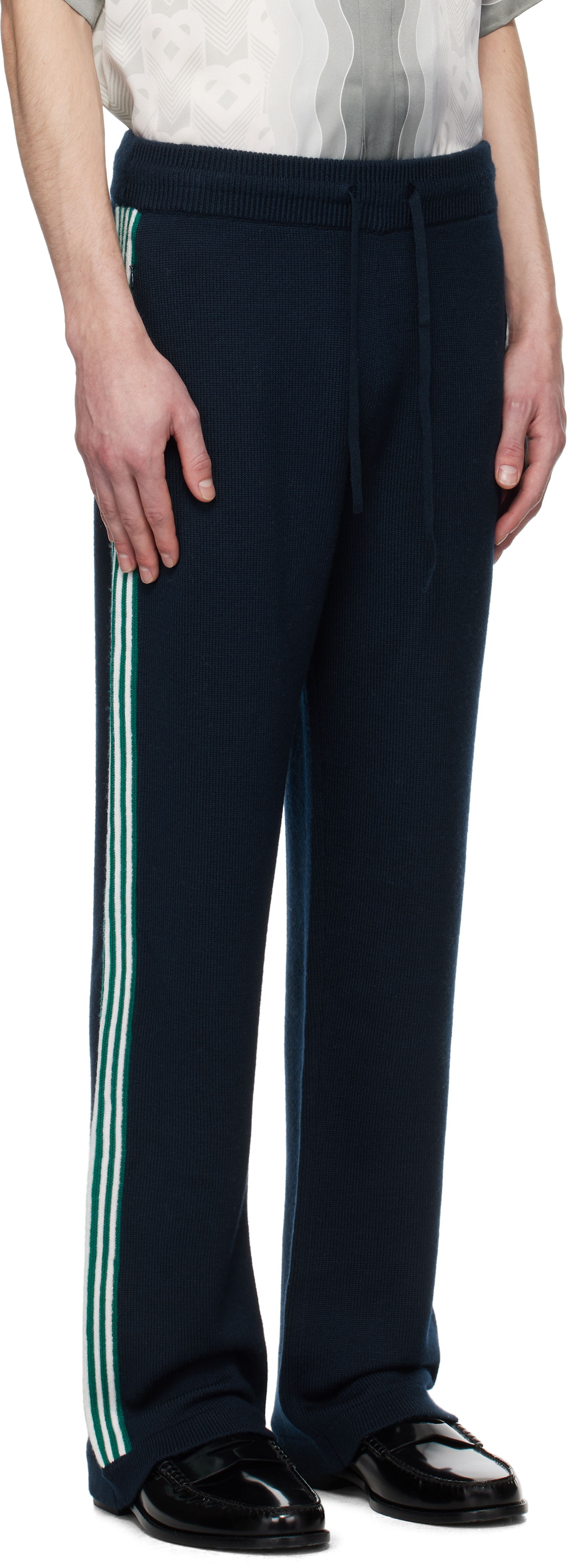 Tepláky Casablanca Casablanca Knit Tennis Sweatpants Navy | MPS25-KW-847-01, 1