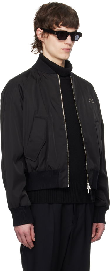 Bomber bunda AMI AMI Twill Bomber Jacket Čierna | HJK012.PA0007, 1