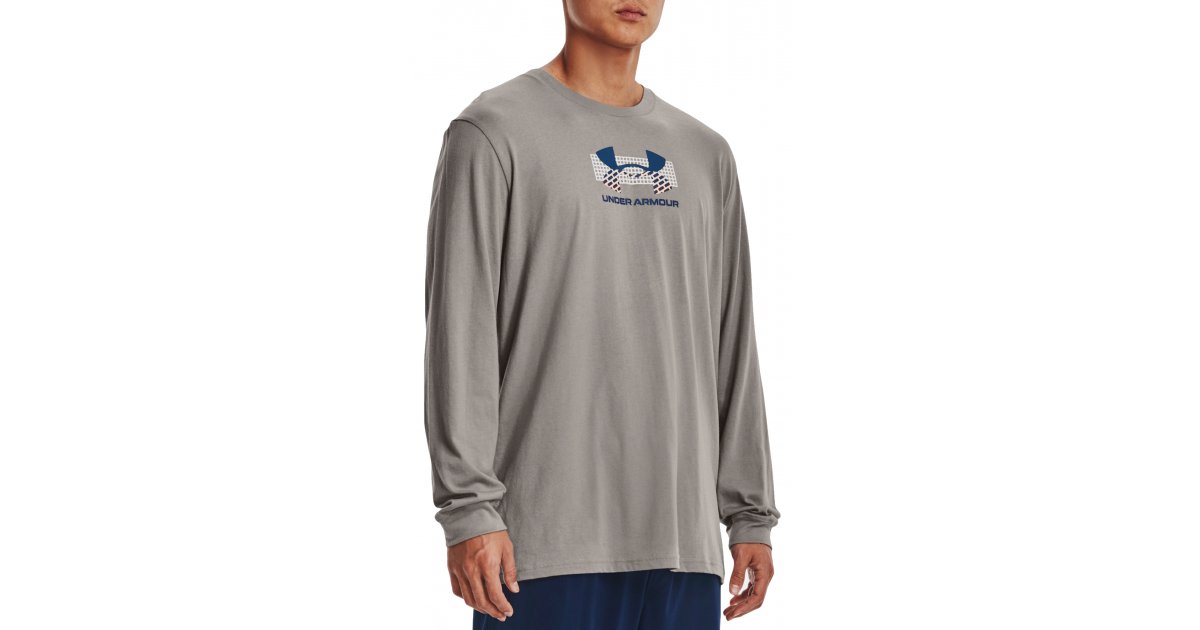 Tričko Under Armour Tee Grid Geometric Logo Šedá | 1375144-294, 1