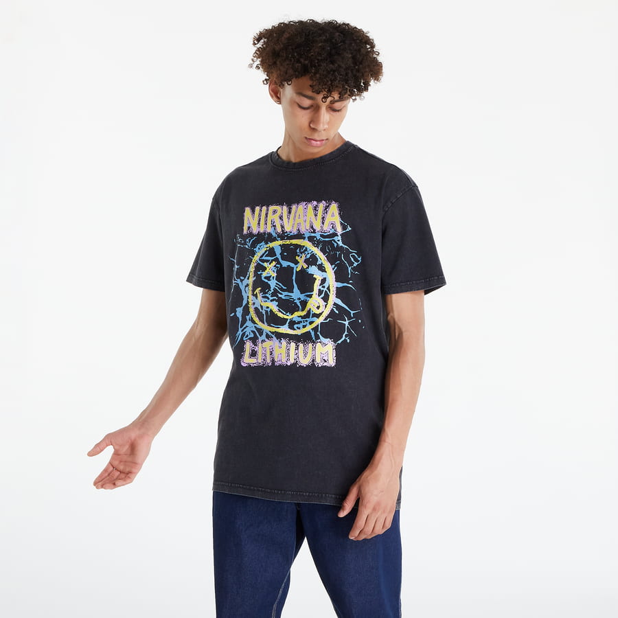Tričko Urban Classics Nirvana Lithium Oversized T-Shirt Čierna | MT1986, 0