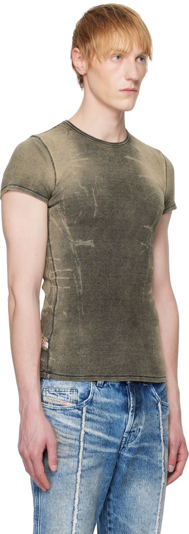 Tričko Diesel Diesel T-Hans Ribbed T-Shirt Zelené | A17994-0HJBE-02, 1