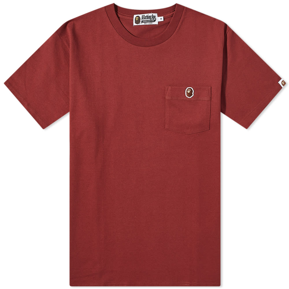 A Bathing Ape Ape Head One Point Pocket Tee