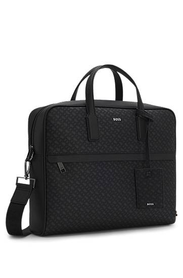 Cestovná taška BOSS BOSS Monogram Document Case Čierna | 50552587, 1